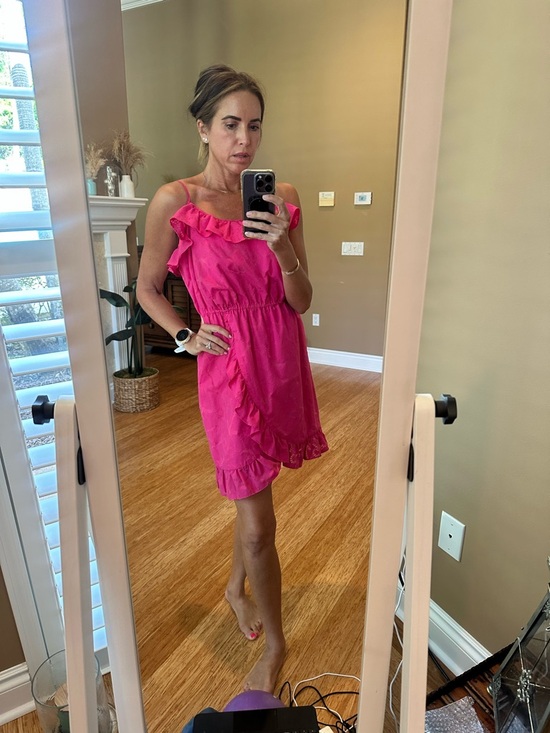 Lilly Pulitzer Dresses & Skirts - Ruffled  Mini Dress in Hot Pink